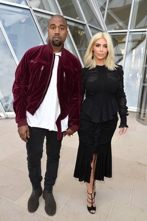 Kim looks unrecognizable with blonde locks while attending Paris Fashion Week in 2016 with her husband. The blonde hair didn't last long but it made headlines while she wore it!