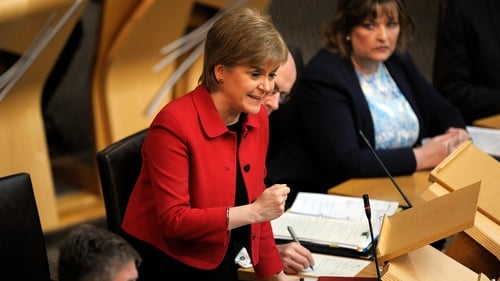 'Scotland, like the rest of the UK, stands at a crossroads,' Nicola Sturgeon told the Edinburgh assembly