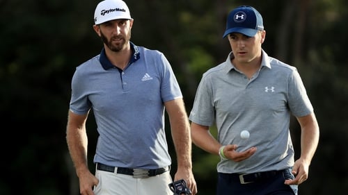 Dustin Johnson (L) and Jordan Spieth are expected to be among the contenders at Augusta