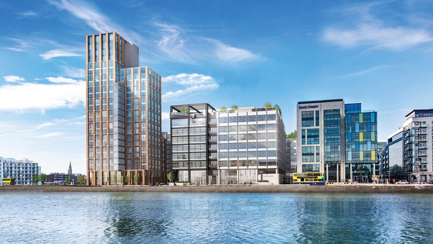 An artist's impression of the Capital Dock development, including 200 Capital Dock