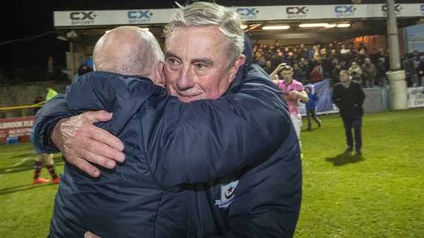 Pete Mahon steered Drogheda back to the top flight