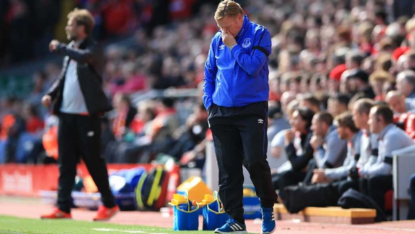 Ronald Koeman's Everton said were second-best at Anfield on Saturday afternoon