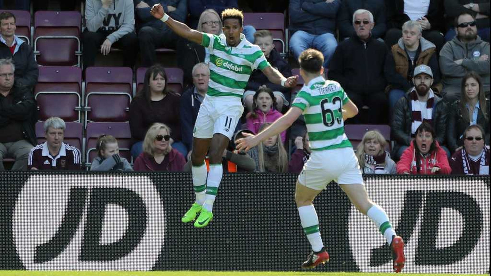 Celtic hammer Hearts to claim league title