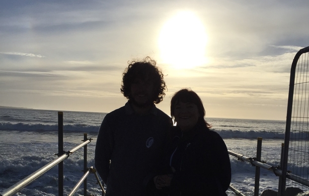Brenda Lahinch with Fergal