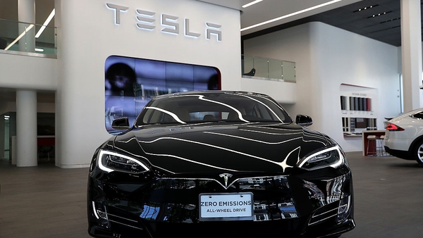 A parked Tesla Model S caught fire in Shanghai on April 21st