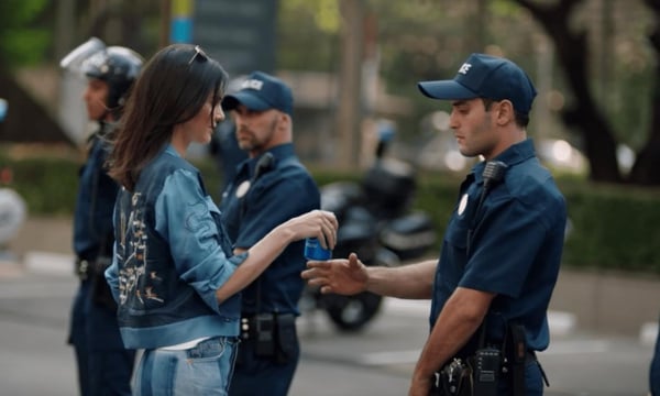 Kendal Jenner in the offending ad