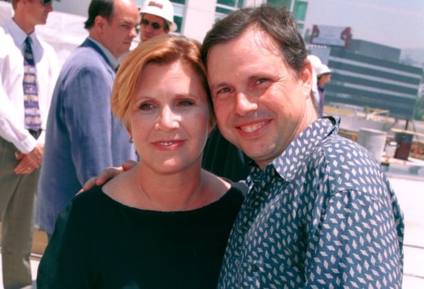 Carrie Fisher and her brother Todd Fisher