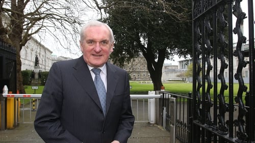 Micheál Martin said that he "been engaging with" Bertie Ahern for over a year on issues around the Northern Ireland Protocol (File image)