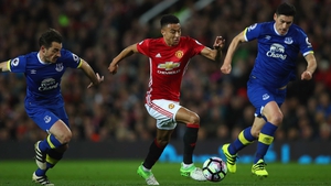 Jesse Lingard in action against Everton this week
