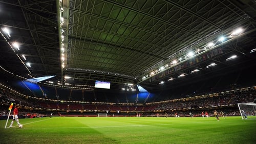 Cardiff's Principality Stadium with the roof closed