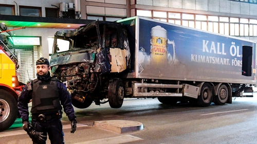 A truck attack in Stockholm killed five people last April