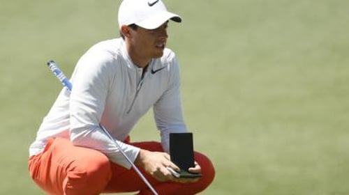 Rory McIlroy is six shots behind the leaders going into the final round