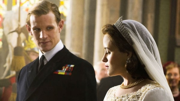 Matt Smith and Clair Foy in The Crown