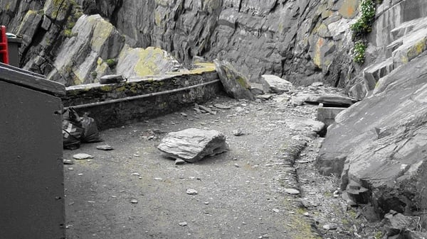 First rockfall was discovered last Friday