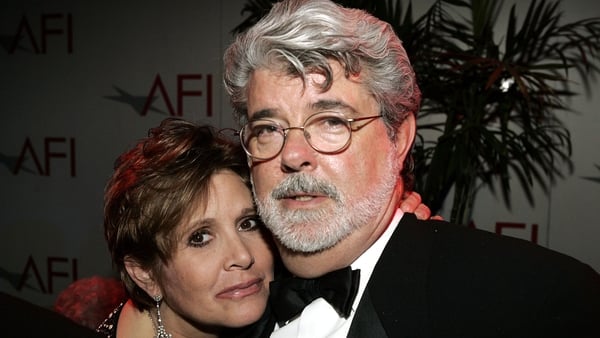 Carrie Fisher and George Lucas (pictured in 2005) - 