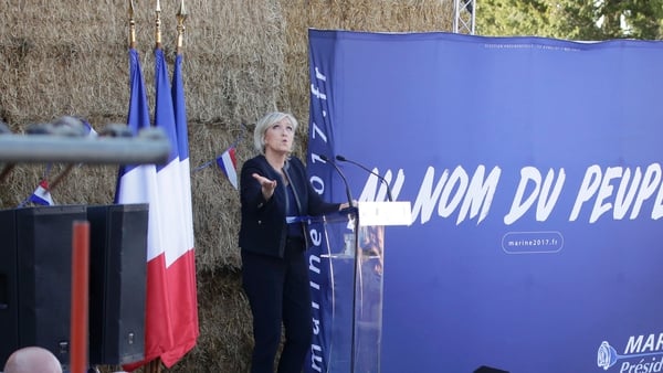 Opinion polls put Marine Le Pen in first or second place in the first round of voting on 23 April