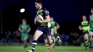 Barry Daly scores Leinster's fifth and final try against Connacht