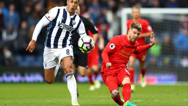 Alberto Moreno fires wide with the keeper out of his goal