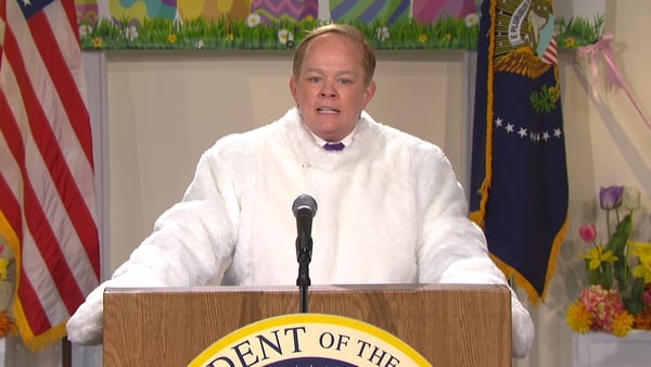 Melissa McCarthy returns as Sean Spicer for a special Easter message