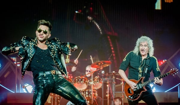Queen and Adam Lambert - Rocking and gurning at the 3Arena on November 25