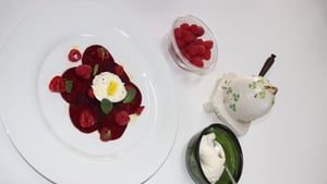 Rory O'Connell's Beetroot & Raspberry Salad with Labneh
