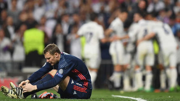 Manuel Neuer fractured his left foot in the build-up to Cristiano Ronaldo's third goal