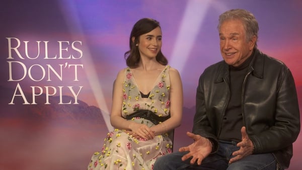Lily Collins and Warren Beatty chat to RTÉ Entertainment