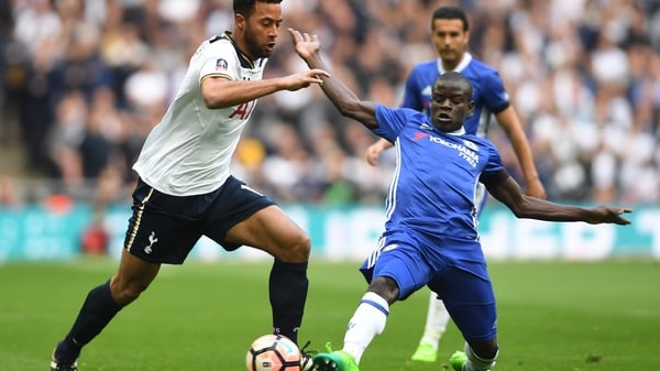 N'Golo Kante (R) has starred for Chelsea this season