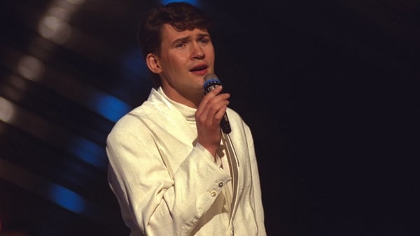 Johnny Logan wins the Eurovision Song Contest for the second time