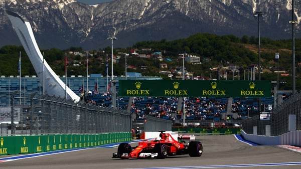 Sebastian Vettel topped the time sheets again in Russia