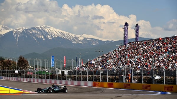 Valtteri Bottas en route to securing the Russian Grand Prix in Sochi