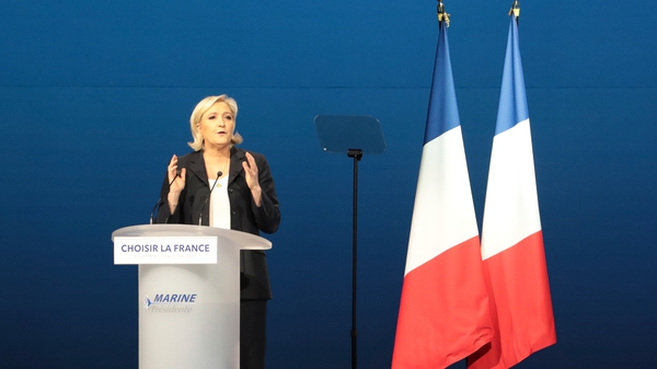 Marine Le Pen's speech closely resembled one delivered by Francois Fillon