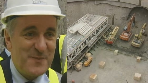 Official Launch of work on Dublin Port Tunnel with Bertie Ahern (2002)