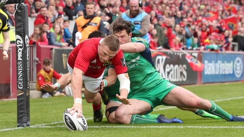 Andrew Conway finished well for Munster's third try