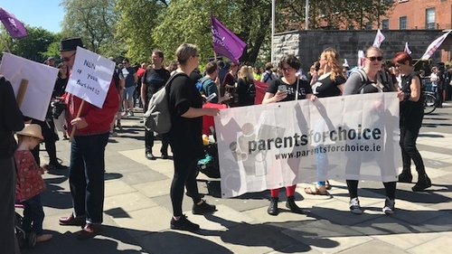 The march was organised by Parents for Choice, together with Uplift, the National Women's Council, and Justice for Magdalenes