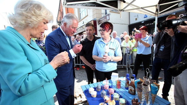 Prince Charles and Camilla in Dromore