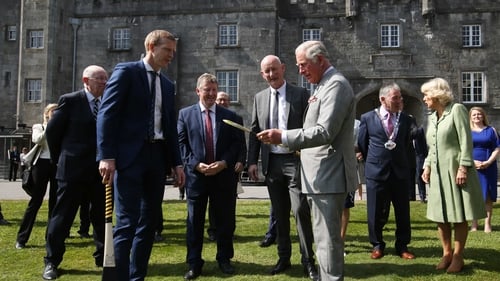 Prince Charles was shown the art of hurling by Henry Shefflin and Brian Cody