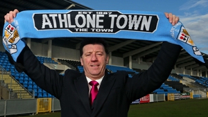 Roddy Colins at his first Athlone Town unveiling back in 2012