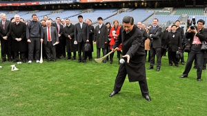 Chinese President Xi Jinping tried his hand at the ancient sport during a visit to Croke Park in 2012. He was China's vice president at the time