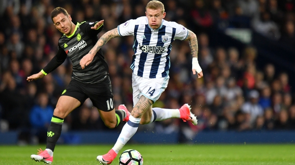 James McClean in action for West Brom