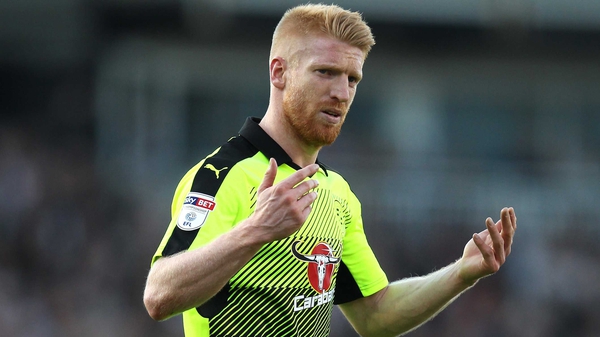 Paul McShane was sent off in the Championship play-off semi-final first leg against Fulham