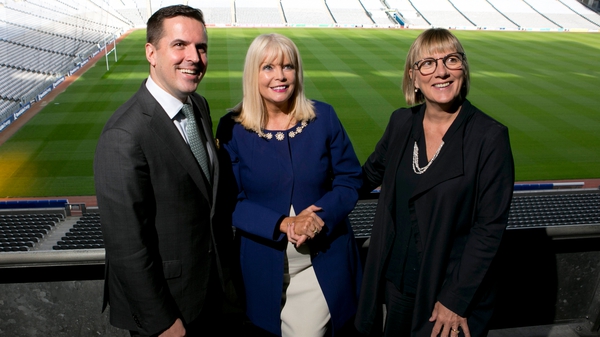 IDA's Martin Shanahan, Minister Mary Mitchell O'Connor and Enterprise Ireland's Julie Sinnamon at the Global Sourcing initiative