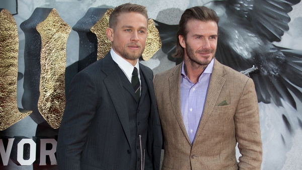 Charlie Hunnam says David Beckham's acting was "very good for a guy who had never done it before"