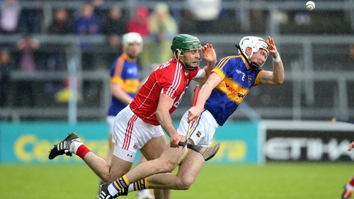 Christopher Joyce, left, and Brendan Maher in action during last year's Munster clash between Tipperary and Cork