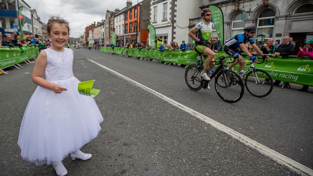 Kate O'Flaherty from Longford cheers on the riders