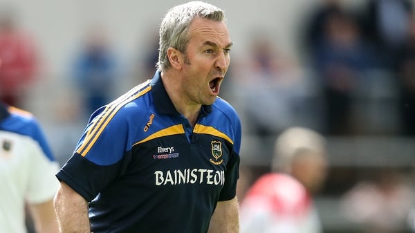 Tipperary manager Michael Ryan urges on his team