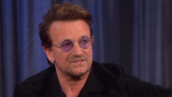 Bono referred to himself as a "short-arsed rock star"