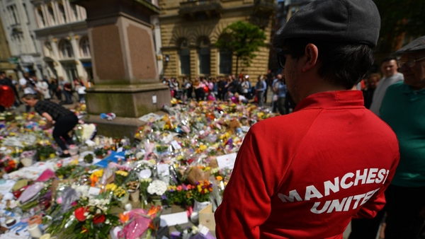 Floral tributes for the victims of the Manchester bombing