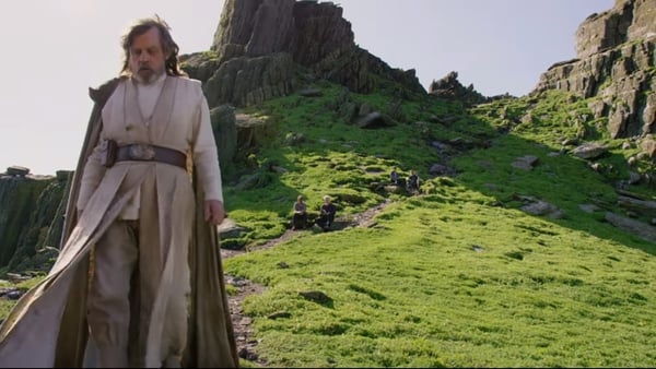 Mark Hamill on location in Ireland for The Last Jedi Screengrab: Vanity Fair