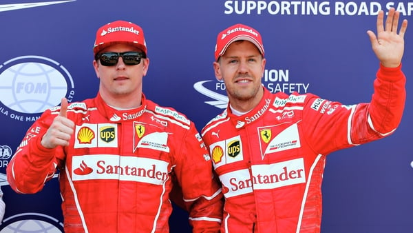 Raikkonen and Vettel will start on the front row at Monte Carlo